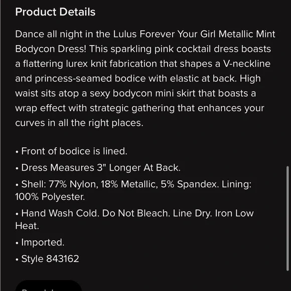 Lulus forever your girl metallic blush pink bodycon dress - Picture 5 of 7